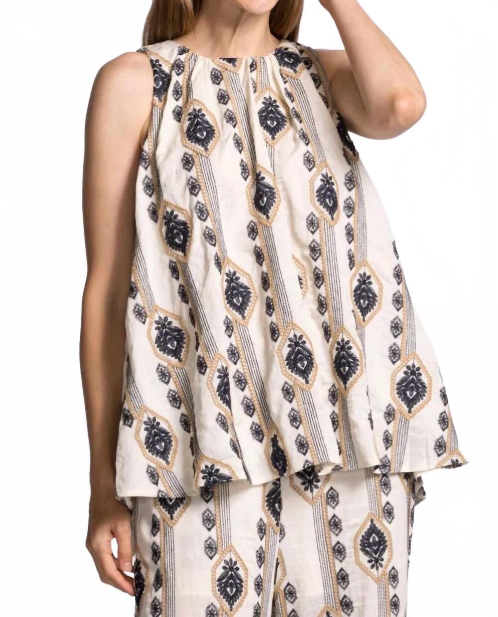 NEW PINK MARTINI women's sancola top in multicolor